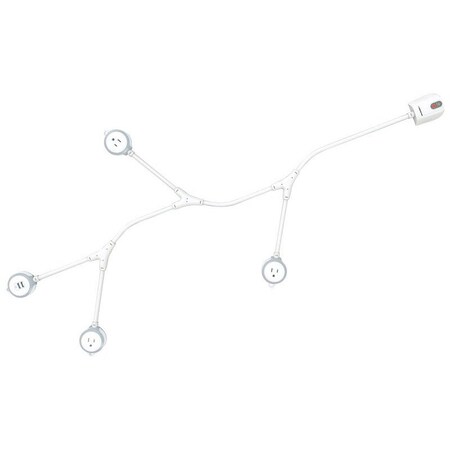 Monster Pwr Block Gray 3Out 2Usb AG-MULTIOUT2USB